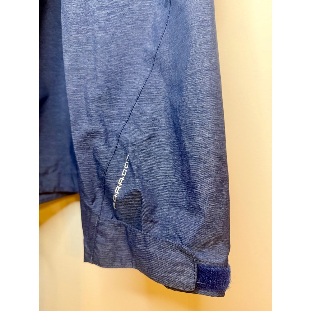 Paradox Costco Mens XL Blue Waterproof Breathable Hooded Rain Jacket Windbreaker - Picture 11 of 12